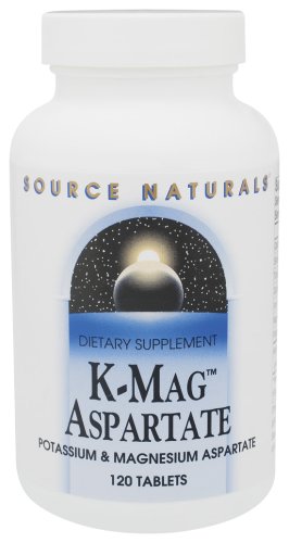 Source Naturals - K Mag Aspartate, 75 mg, 120 tablets