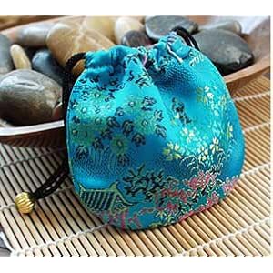 Embroidered Jewelry Pouch Coin Purse - Set of Five