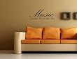 Vinyl wall decals lettering quotes sayings talks art MUSIC IS NOT WHAT I DO, IT'S WHAT I AM