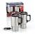 Set of 2 Heated Stainless Steel Travel Mugs