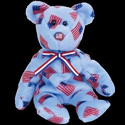 TY Beanie Baby - UNION the Bear (w/ USA Flag Nose)