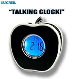 MacNeil MCN400 Black Apple "Talking" Digital Alarm Clock