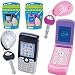 Great Kids Toy! Lets Go Set: Play Cell Phone and Key Alarm - (Two assorted styles: Silver bar phone set and Pink flip-phone set)