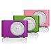 Electronics : 3 Aluminium Metal Cases for NEW iPod Shuffle II (Purple, Green & Pink)