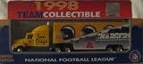 San Diego Chargers NFL Diecast 1998 Matchbox Tractor Trailer Football Team Truck White Rose Collectible Car