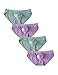DAVID ARCHY Men's 4 Pack Wide Waistband Bikini (M, Green/Purple-Modal)