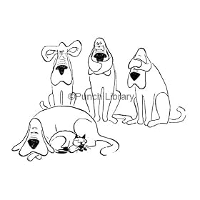 Vintage Punch Cartoon: Pets - Cats