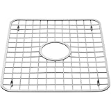 InterDesign Sink Grid, Hole in Middle, Polished Stainless Steel