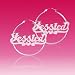 Personalized Sterling Silver High Polished Hoop Name Earrings with FREE SHIP+GIFTBOX