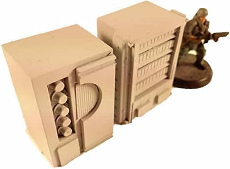 Vending Machine Set 2 Pieces 28mm Scale Miniature Terrain Novas Design Studio
