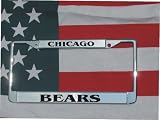 Chicago Bears Chrome Laser Engraved License Plate Frame NFL