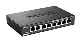D-Link 8 Port 10/100 Desktop Switch, Metal (DES-108)