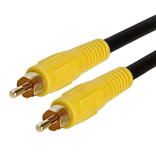 Cmple - 1-RCA Composite Video / Subwoofer / Digital Coax / S/PDIF Patch Cable -75ft