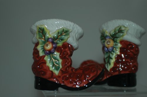 Fitz and Floyd Christmas Santa Boots