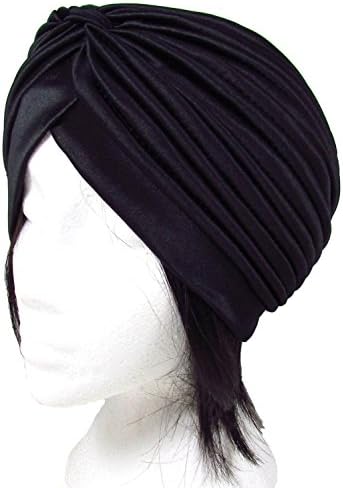 JUDIER Turban Twist pleated Hair Wrap stretch turban Women's Head Wrap Cap Cover