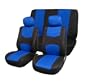 FH-FB050112 Flat Cloth Car Seat Covers Blue / Black Color