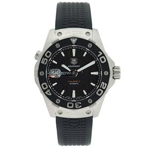TAG Heuer Men's WAJ2110.FT6015 Aquaracer Calibre 5 Automatic 500M Black Rubber Watch