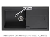 Carron Bali 105 Single Bowl Granite Kitchen Sink Champagne
