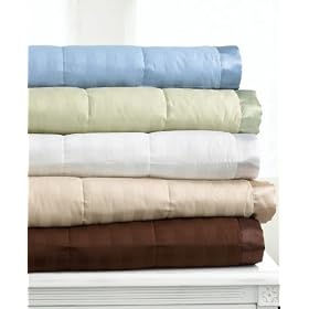 Charter Club Blanket, Damask Stripe Down 66