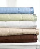 Charter Club Blanket, Damask Stripe Down 108" x 92" King White