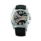 Orient Mens CDB02002B Semi Skeleton with Motor Cycle inspired design Black Watch by Orient