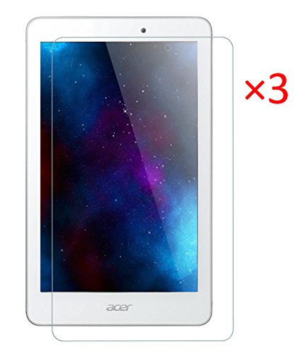FanTEK Acer Iconia Tab 8 A1-840FHD A1-840 FHD 8.0-Inch Tablet Screen Protector - 3 Pack Ultra Thin Crystal Clear High Definition Anti-Bubble Cover Guard