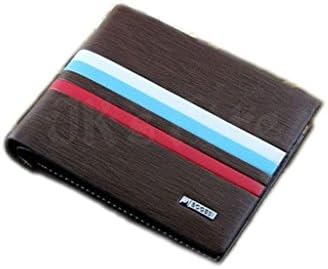 Wallet Stylish Men's Leather Wallet Pocket Card Clutch Bifold Black Purse + package