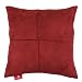 Seven Comforts Premium Decorative Throw Pillow - 18 x 18 x 6, Microsuede - Bossa Nova Red