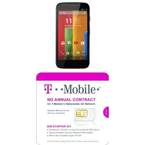 Motorola Moto G 8GB - US GSM Unlocked with T-Mobile SIM Activation Kit