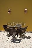 Wallmonkeys Peel and Stick Wall Decals – Table with Rattan Chairs – 24″H x 16″W Removable Graphic Wallmonkeys Peel and Stick Wall Decals – Table with Rattan Chairs – 24″H x 16″W Removable Graphic