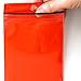 StoreSMART Sport - Zipper Passport Holder with Lanyard - Clear Plastic Front & Red Plastic Back - SPCR1596ZIPS-R-1