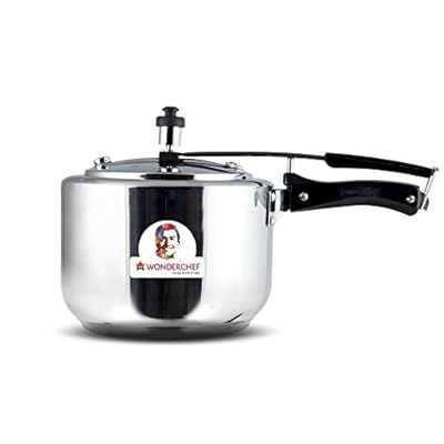 Wonderchef Secura Stainless Steel Pressure Cooker, 3 Litres, Silver