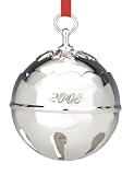 Reed & Barton Silverplated Holly Bell Ornament