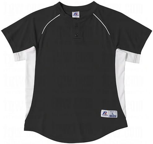 Russell Youth Dri-Power Performance Mesh Baseball Two-Button Jerseys