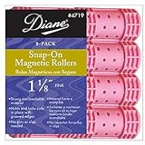 Diane Snap-On Magnetic Rollers - 1 1/8 Pink