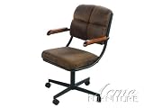 Set of 2 Arm Chairs with Wheels Ac16304