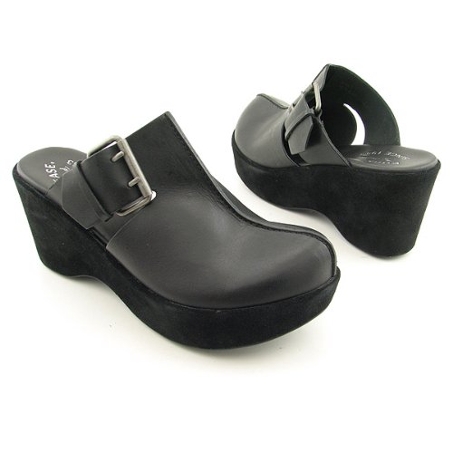 Open Heel Clog KORKEASE Zamora Black Clogs Mules Shoes Womens Size 8