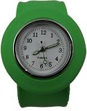 Acczilla Slap Watch - Silicone Slap On Watch - Green - Childrens Size