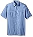 Arrow Men's Big and Tall Short Sleeve Seaside Textured Solid Shirt