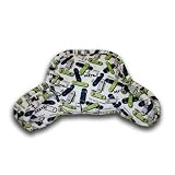 Skateboards Micro Plush Bedrest in Blue/Lime