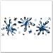 4 Sheets Blue Camouflage Splash Wall Transfer Stickers