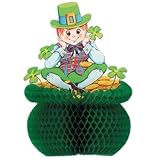 St. Patrick's Day Pot-O-Gold Centerpiece 11in. Pkg 1