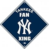MLB Baseball 12 x 12 Metal Fan Xing Sign - New York Yankees