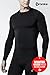 TSLA Men's Thermal Wintergear Compression Baselayer Long Sleeve Top Version17, Wintergear Basic(r21) - Black, Medium