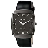 Invicta Mens Slim Collection Square Black Leather Watch #5133 by Invicta