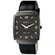 Invicta Men's Slim Collection Square Black Leather Watch #5133
