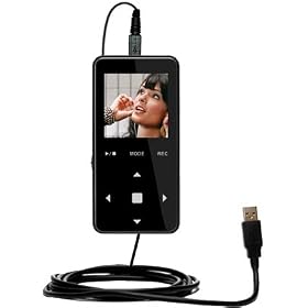 Classic Straight USB Cable for the Jens of Sweden MP-400 with Power Hot Sync and Charge capabilities - Gomadic Brand w/ TipExchange Technology