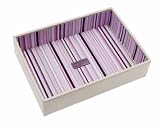 Medium Cream Stripe Stacker Jewellery Tray -No Sections