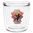 Indian Warrior 12 oz Double-Old-Fashioned Insulated Beverage Tumbler, Clear