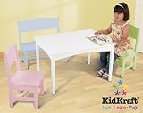 Nantucket Table with Bench and 2 Chair Set, Pastel by KidKraft